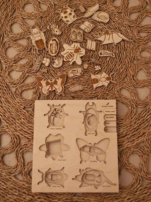 STUKA PUKA - Bug's Life Wooden Puzzle Educational Resources