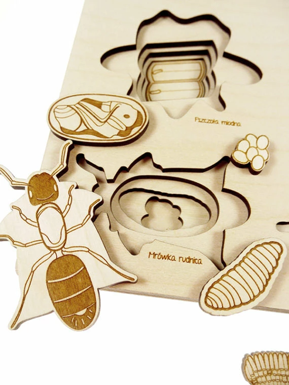 STUKA PUKA - Bug's Life Wooden Puzzle Educational Resources