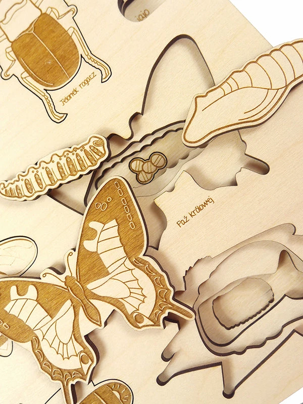 STUKA PUKA - Bug's Life Wooden Puzzle Educational Resources