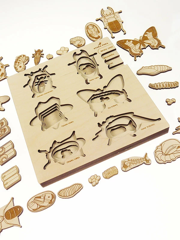 STUKA PUKA - Bug's Life Wooden Puzzle Educational Resources