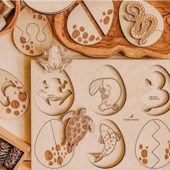 Educational Resources STUKA PUKA - Egg On Wooden Puzzle