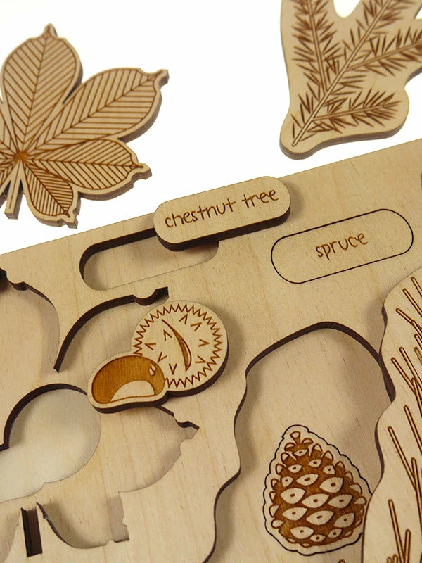 Educational Resources STUKA PUKA - What Have Fallen From The Tree? Wooden Puzzle