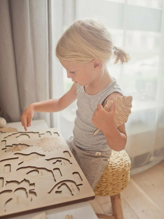 Educational Resources STUKA PUKA - What Have Fallen From The Tree? Wooden Puzzle