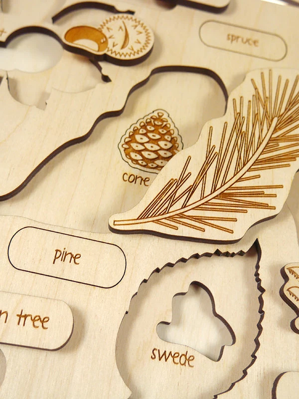 Educational Resources STUKA PUKA - What Have Fallen From The Tree? Wooden Puzzle